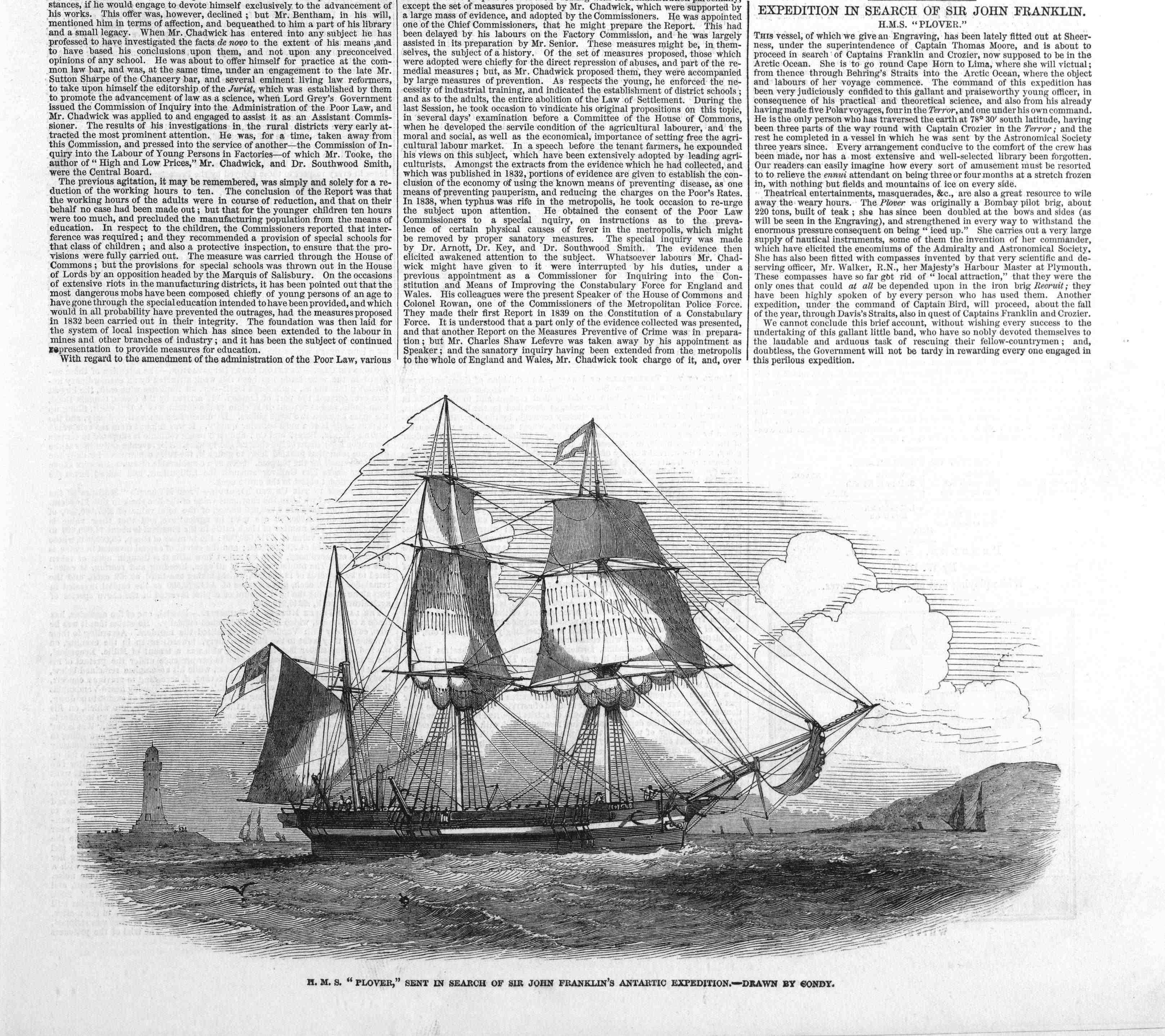 search for franklin 1848 jan 22 1